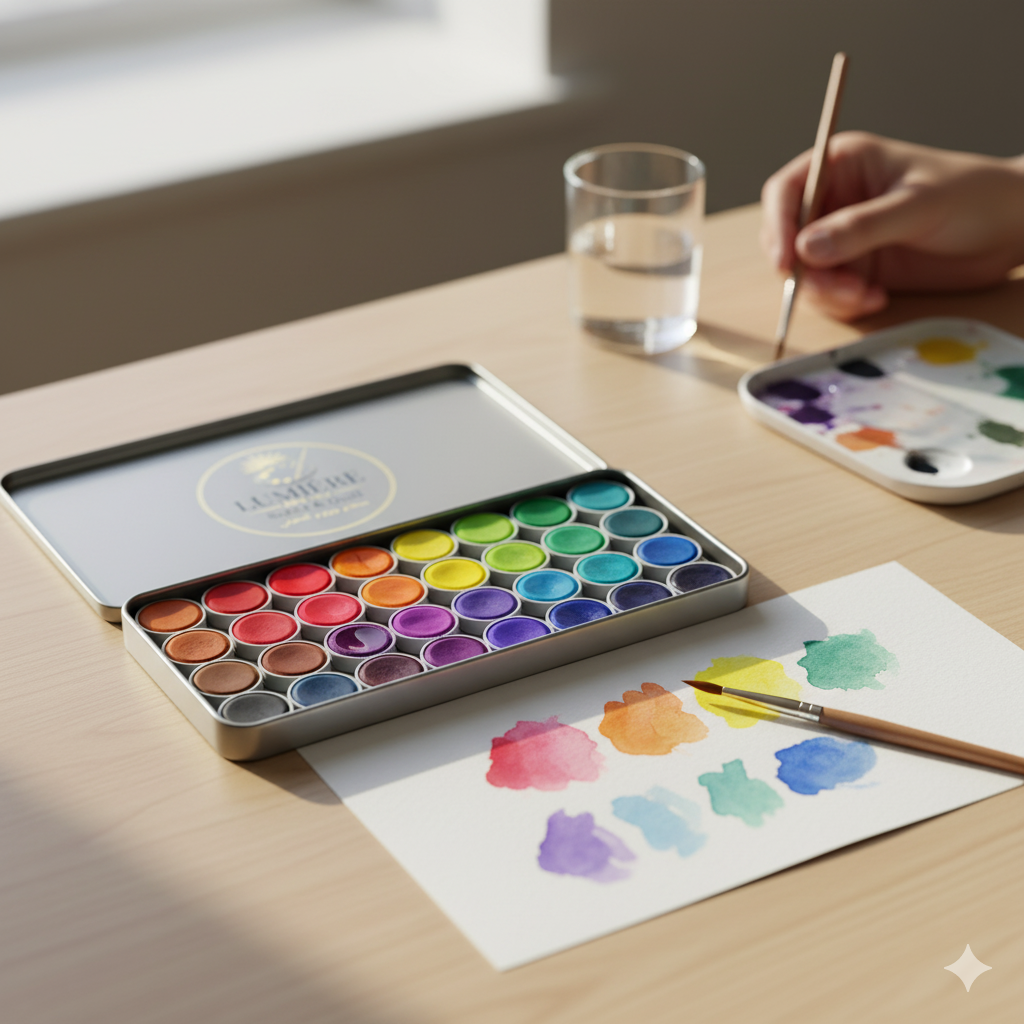 Essentials Watercolor Set (24 Colors)