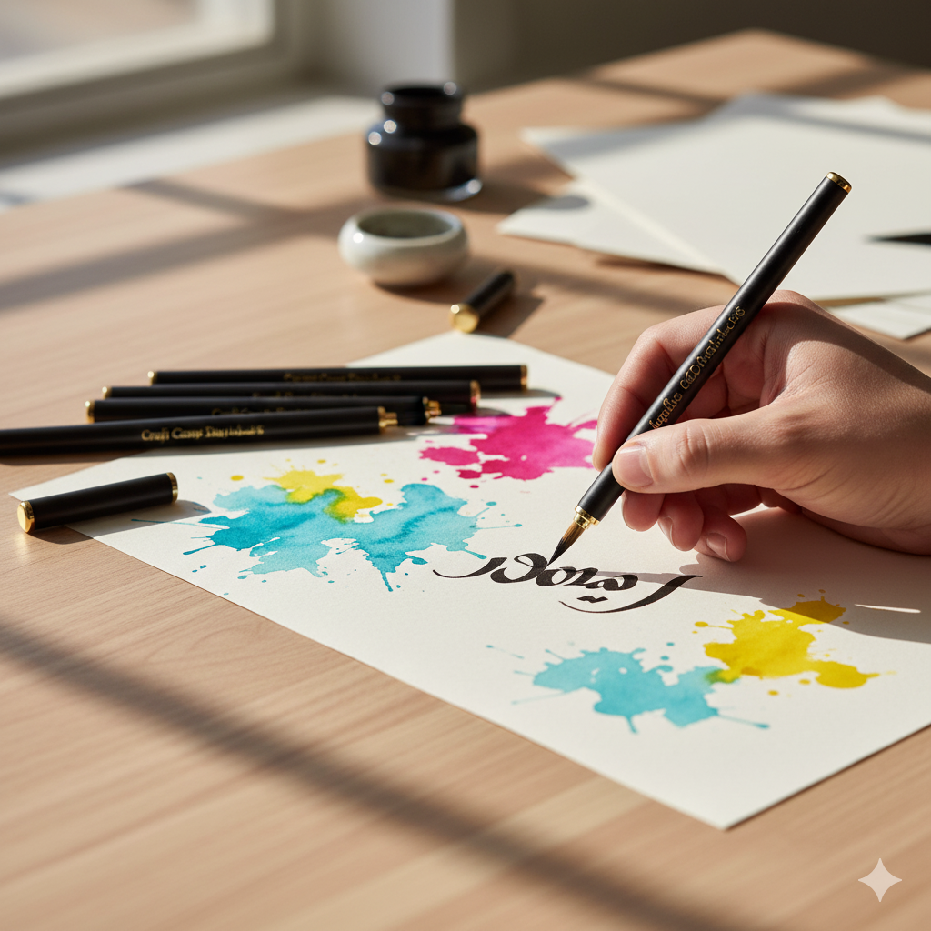 Artisanal Calligraphy Brush Pen Set